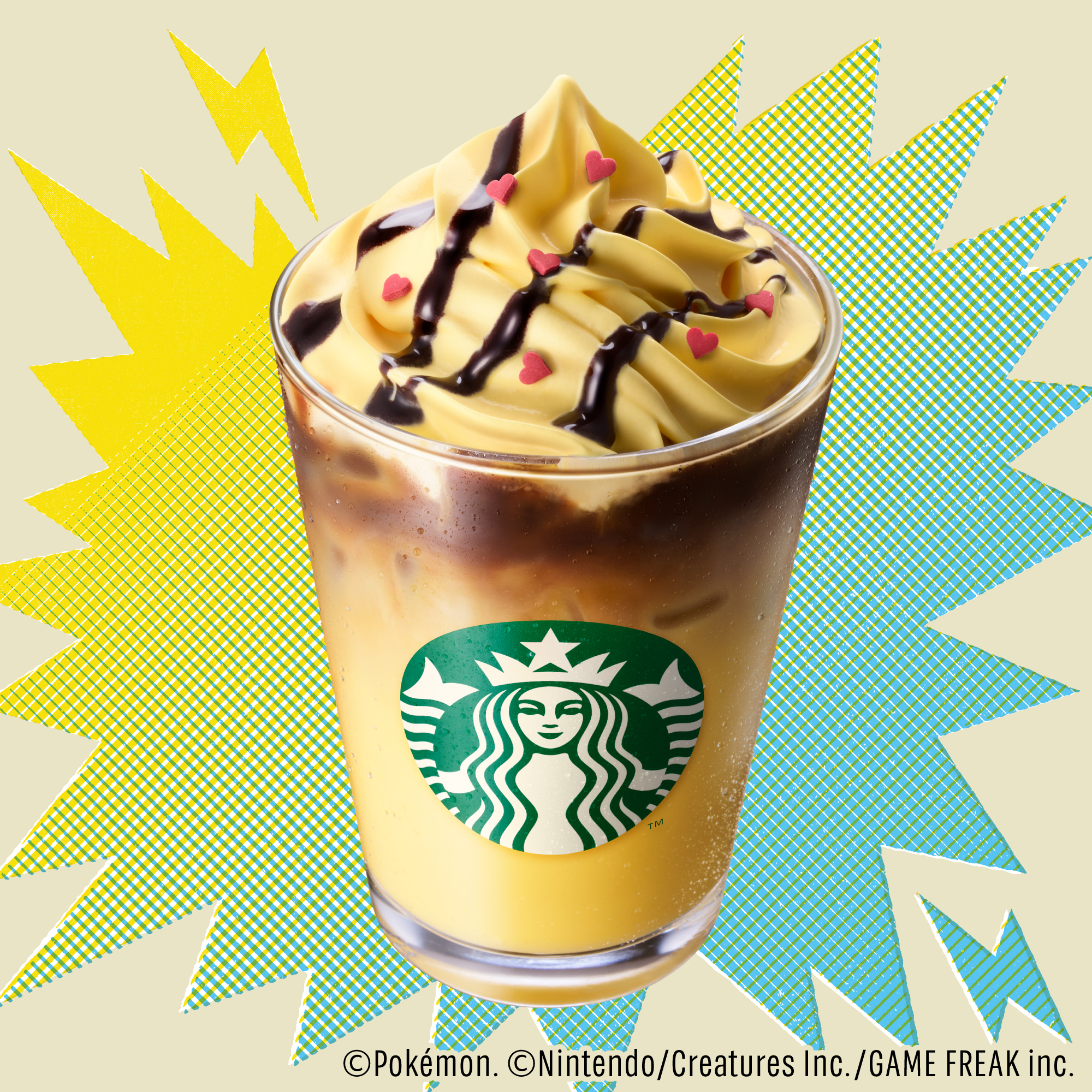 Pikachu Honey Cream Latte — official Starbucks image